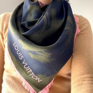 Authentic Louis Vuitton silk scarf